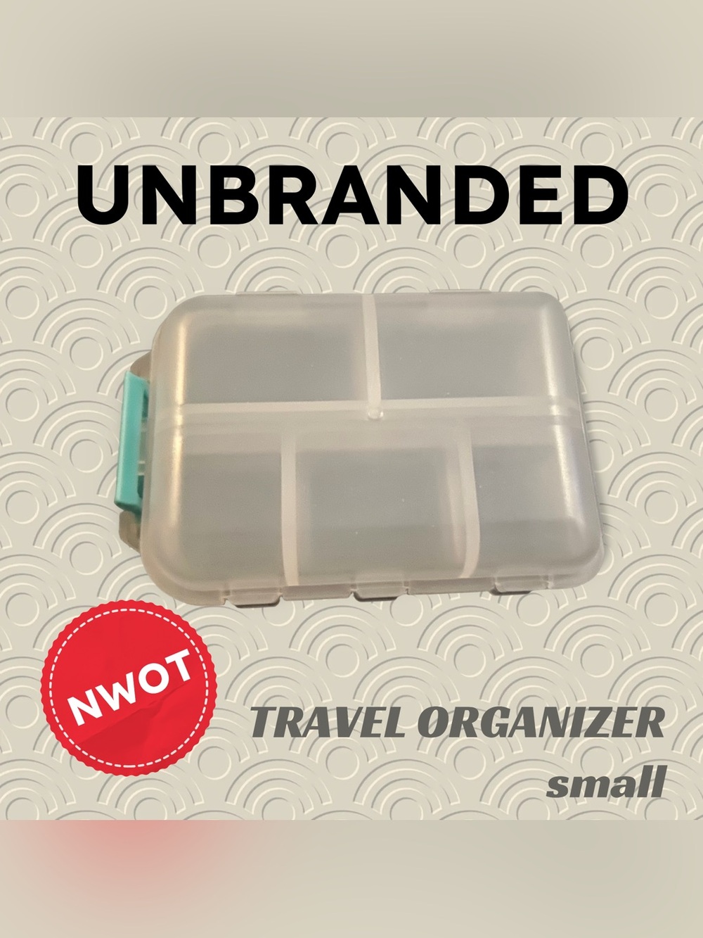 🆕NWOT UBRANDED | Plastic Pills or Small items travel organizer